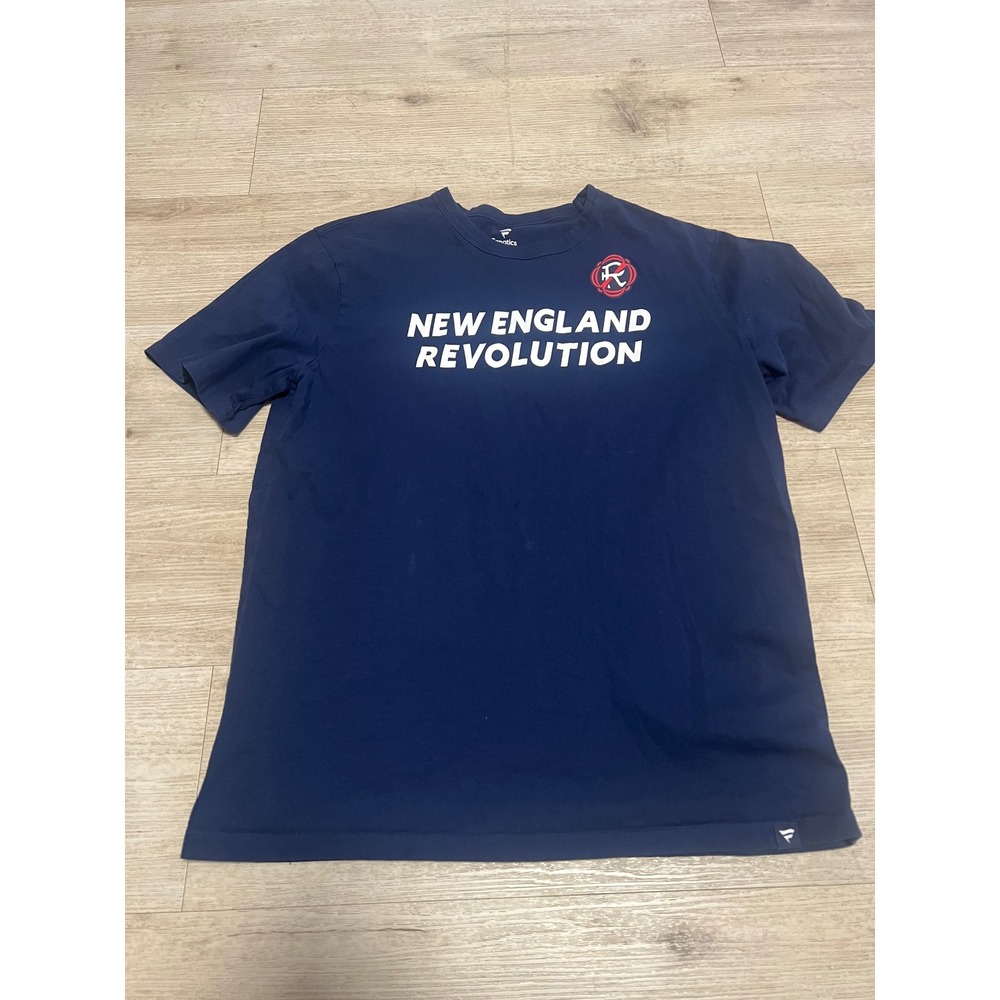 Fanatics Mens New England Revolution Soccer T Shirt Navy Blue Large MLS‎